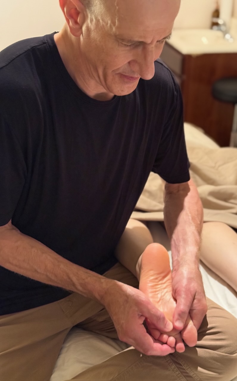 George Landau, LMT providing safe, restorative touch from scalp to toes